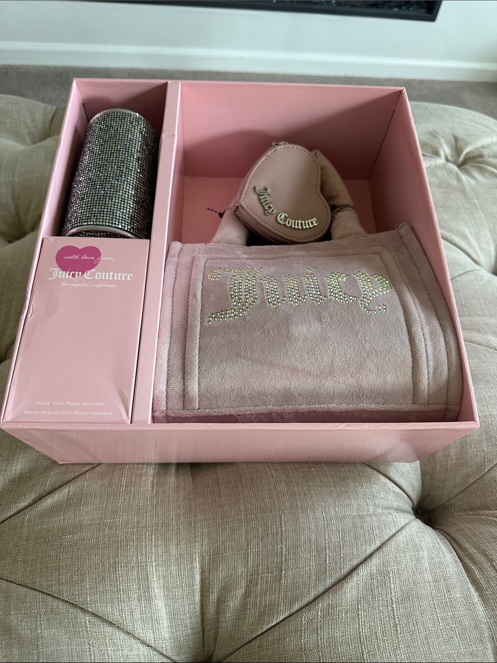 Juicy Couture Pink purse Logo Keepsake Box